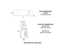 Hangslot MasterLock overval + aluminium 40mm