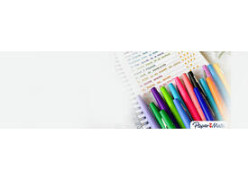 Fineliner Paper Mate Flair retro medium assorti blister à 6 stuks