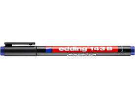 Viltstift edding 143 schuin 1-3mm blauw