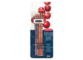 Potlodenset Derwent blender + polijst 6 stuks