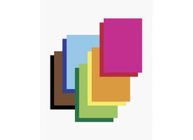 Etalagekarton Folia 1-zijdig 48x68cm 380gr nr915 lichtoranje