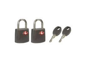 Hangslot Masterlock 2 gelijksluitend ABS cover TSA assorti in willekeurige kleur 30mm 2 stuks