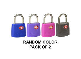 Hangslot Masterlock 2 gelijksluitend ABS cover TSA assorti in willekeurige kleur 30mm 2 stuks