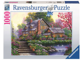 Puzzel Ravensburger romantische cottage 1000 stukjes