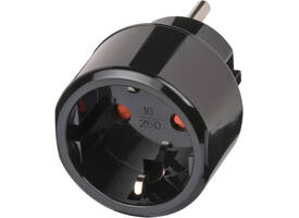 Reisstekker Brennenstuhl adapter USA met aarding  zwart