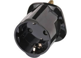 Reisstekker Brennenstuhl adapter GB/UK met aarding  zwart