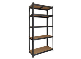 Stellingkast BRASQ 5 borden 90x40x180cm SU175 max 875 KG zwart