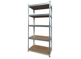 Stellingkast BRASQ 5 borden 90x40x180cm SU175 max 875 KG zilver