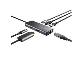 Adapter Trust Dalyx 6-in-1 USB-C multipoort grijs