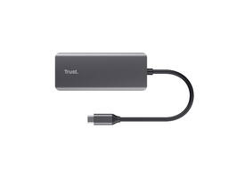 Adapter Trust Dalyx 6-in-1 USB-C multipoort grijs