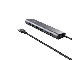 Hub Trust HALYX 7-port USB-A 3.2 zilver