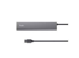 Hub Trust HALYX 7-port USB-A 3.2 zilver