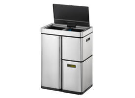 Afvalbak EKO Mirage Plus sensor 30liter en 2x15liter RVS