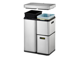 Afvalbak EKO Mirage Plus sensor 30liter en 2x15liter RVS
