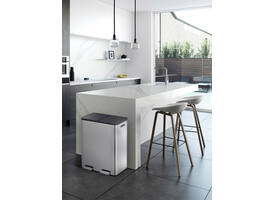 Pedaalemmer EKO Essential Recycler 2x30 liter rvs