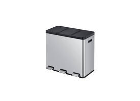 Pedaalemmer EKO Essential Recycler 3x20 liter rvs