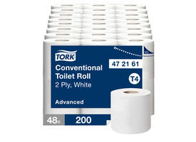 Toiletpapier Tork T4 Advanced 2-laags 200 vel wit 472161