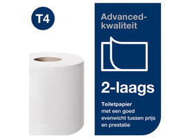 Toiletpapier Tork T4 Advanced 2-laags 200 vel wit 472161