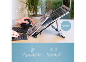 Laptopstandaard R-Go Riser Documenthouder