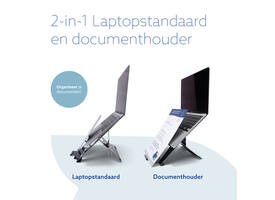 Laptopstandaard R-Go Riser Documenthouder