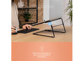 Laptopstandaard R-Go Office Zwart