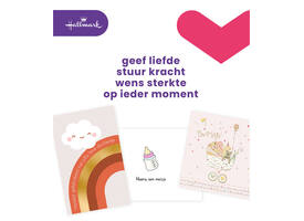 Wenskaart Hallmark Business Box geboorte dochter navulset à 6 stuks