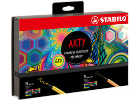 Fineliner STABILO point 88 & Pen 68  Arty creative ass luxe box 68st