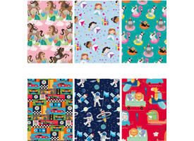 Inpakpapier IG Group Kids 200x70cm assorti