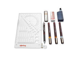 Tekenset rOtring Isograph 7-delig