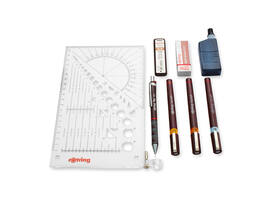 Tekenset rOtring Isograph 7-delig