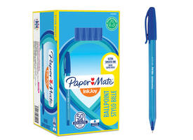 Balpen Paper Mate Inkjoy 100 ultrafijn blauw
