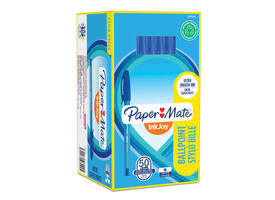 Balpen Paper Mate Inkjoy 100 ultrafijn blauw