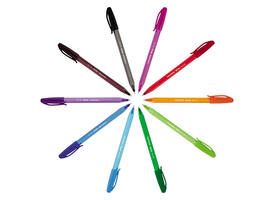 Balpen Paper Mate Inkjoy 100 ultrafijn blauw