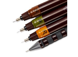 Tekenset rOtring Isograph college 0.2mm, 0.3mm en 0.5mm set à 3 stuks
