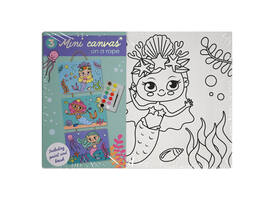 Canvasset om in te kleuren assorti