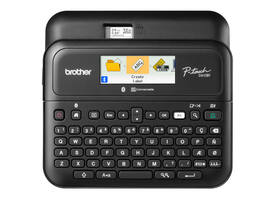 Labelprinter Brother P-touch TZe PT-D610BT desktop qwerty 24mm zwart in koffer