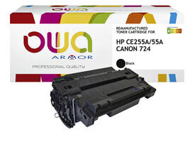 Tonercartridge OWA alternatief tbv HP CE255A zwart