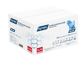 Handschoen Hynex nitril XL blauw 3.5g pak à 100 stuks