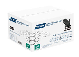 Handschoen Hynex nitril S zwart 3.5g pak à 100 stuks