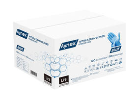 Handschoen Hynex nitril L blauw 3.5g pak à 100 stuks