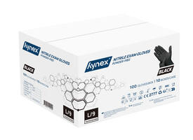 Handschoen Hynex nitril L zwart 3.5g pak à 100 stuks