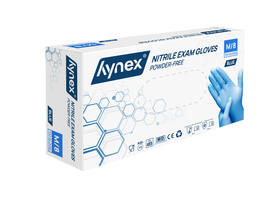 Handschoen Hynex nitril M blauw 3.5g pak à 100 stuks