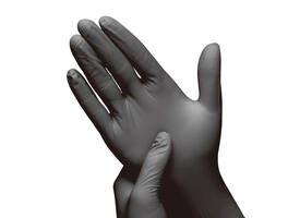 Handschoen Hynex nitril M zwart 3.5g pak à 100 stuks