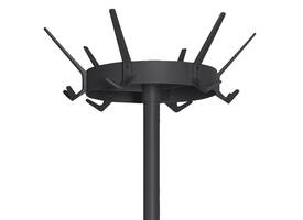 Kapstok Vepa Bins Crown 18 haken staand zwart