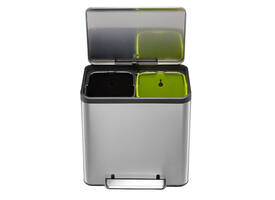 Pedaalemmer EKO EcoCasa Recycler 15+15 liter rvs