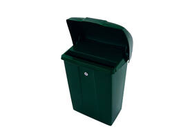 Brievenbus Vepa Bins met klep kunststof groen