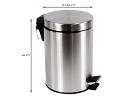 Pedaalemmer BRASQ 20 liter rvs