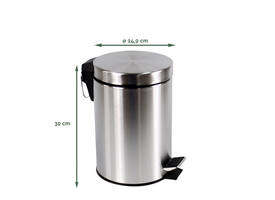 Pedaalemmer BRASQ 12 liter rvs