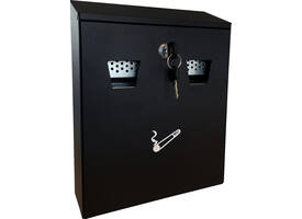 Asbak BRASQ wand 32x26cm zwart