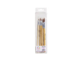 Penseel Qrea synthetisch haar set à 5 breedtes